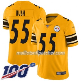 Maillot Pittsburgh Steelers Devin Bush 55 Nike Jaune 100th - Homme